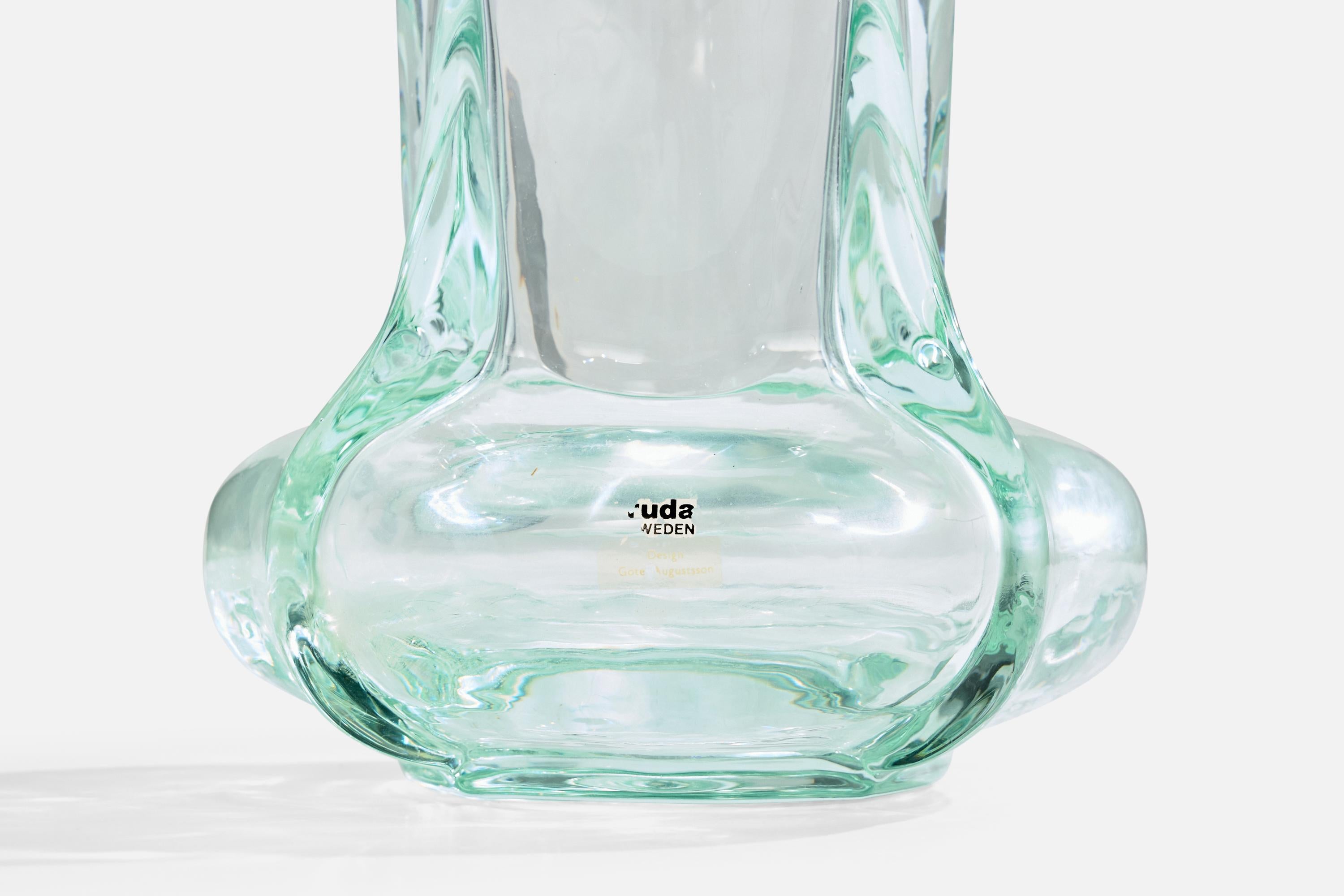 Göte Augustsson, vase, verre, Suède, années 1960 en vente 1