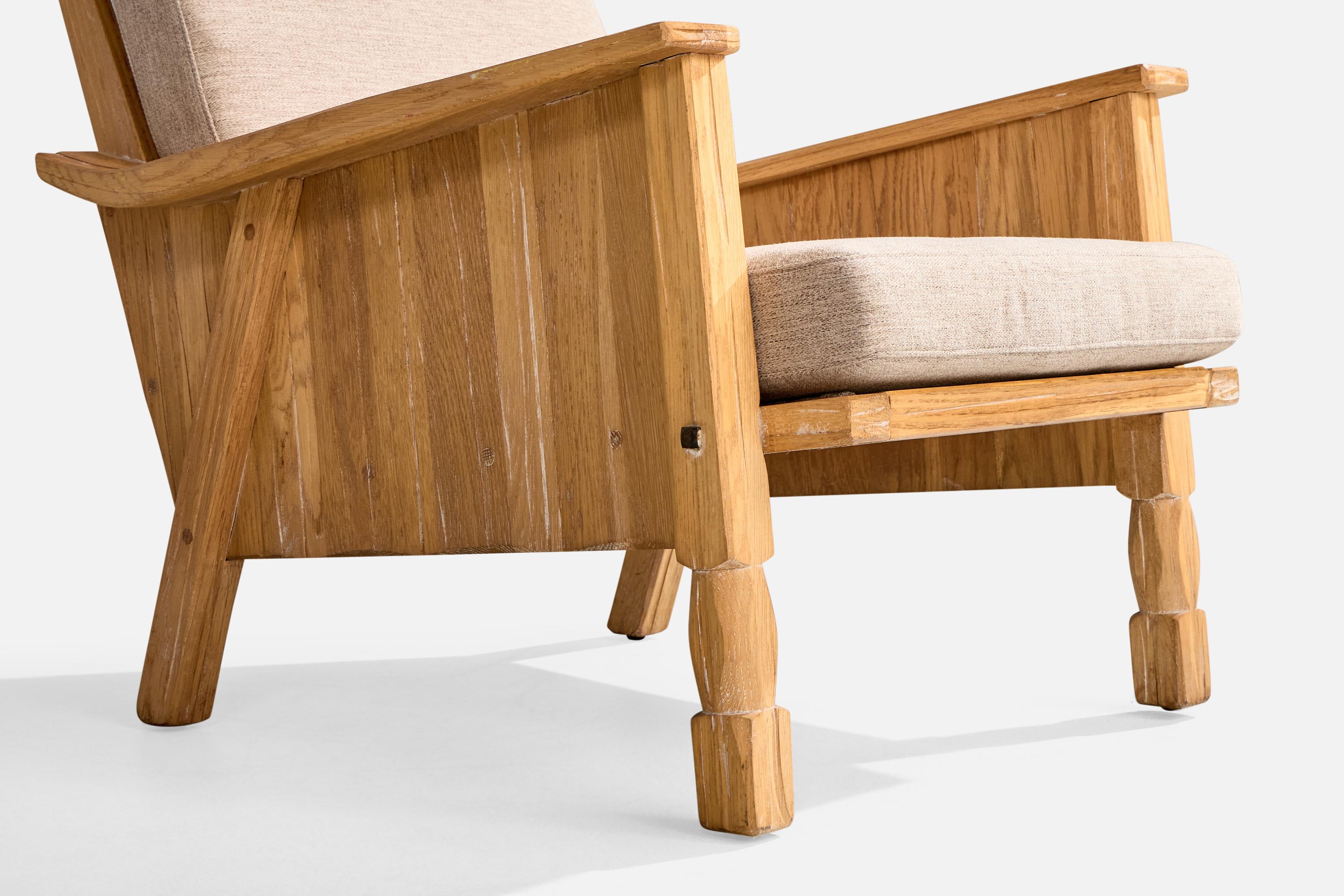 A. Brandt Ranch Oak, Sillas de salón, Tela, Roble, EE.UU., Década de 1950 en venta 1