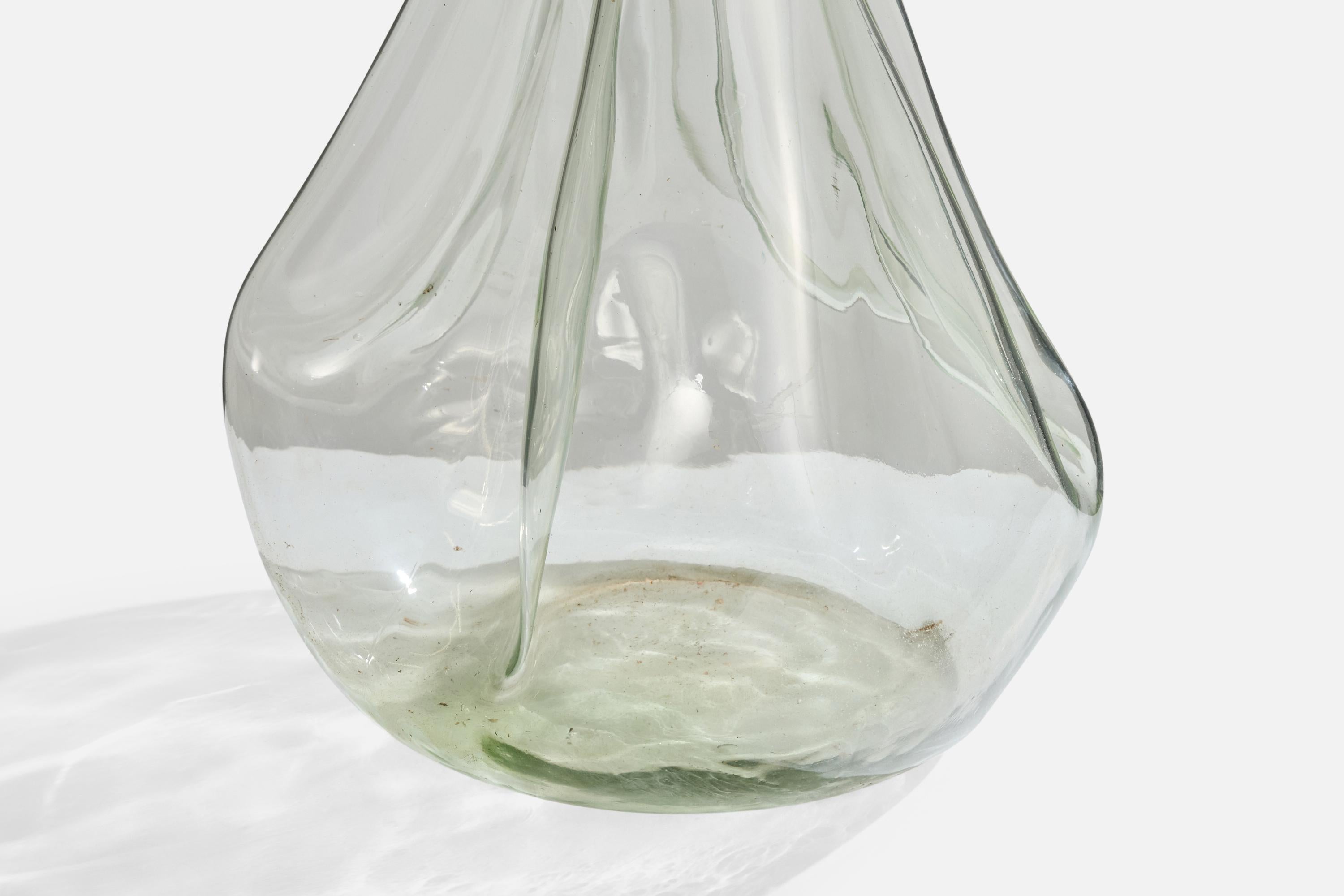 Designer svedese, vaso di grandi dimensioni, vetro, Svezia, anni '40 in vendita 2