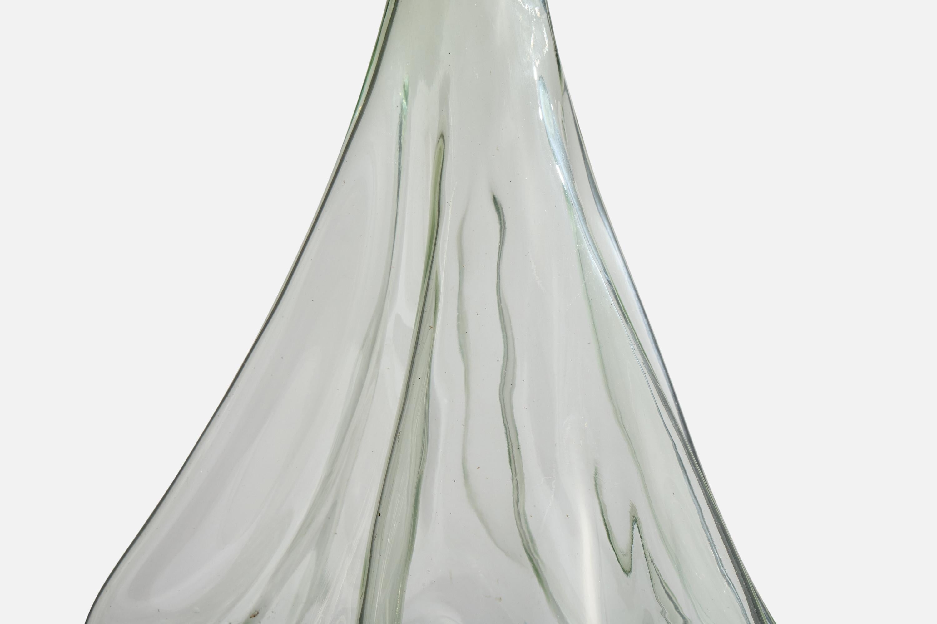 Designer svedese, vaso di grandi dimensioni, vetro, Svezia, anni '40 in vendita 1