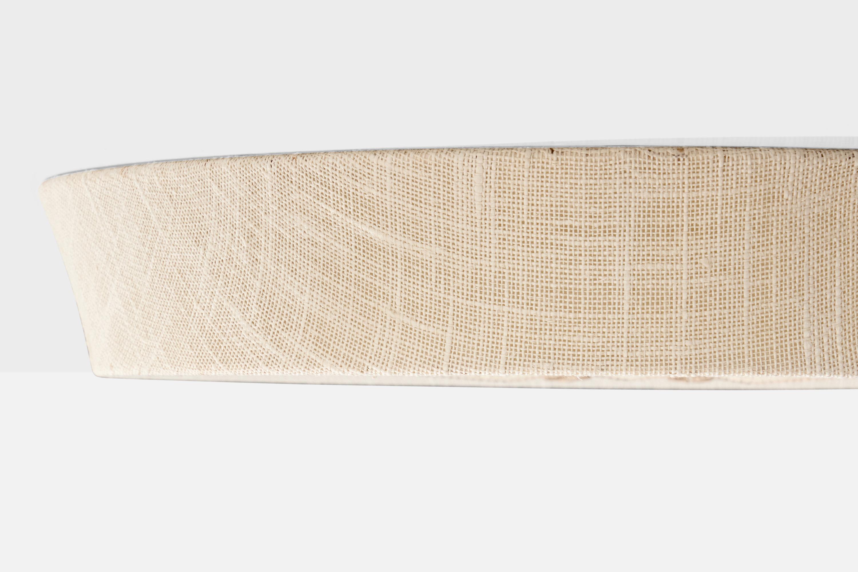 Late 20th Century Swedish Designer, Flush Mount, Fabric, Sweden, 1970s For Sale