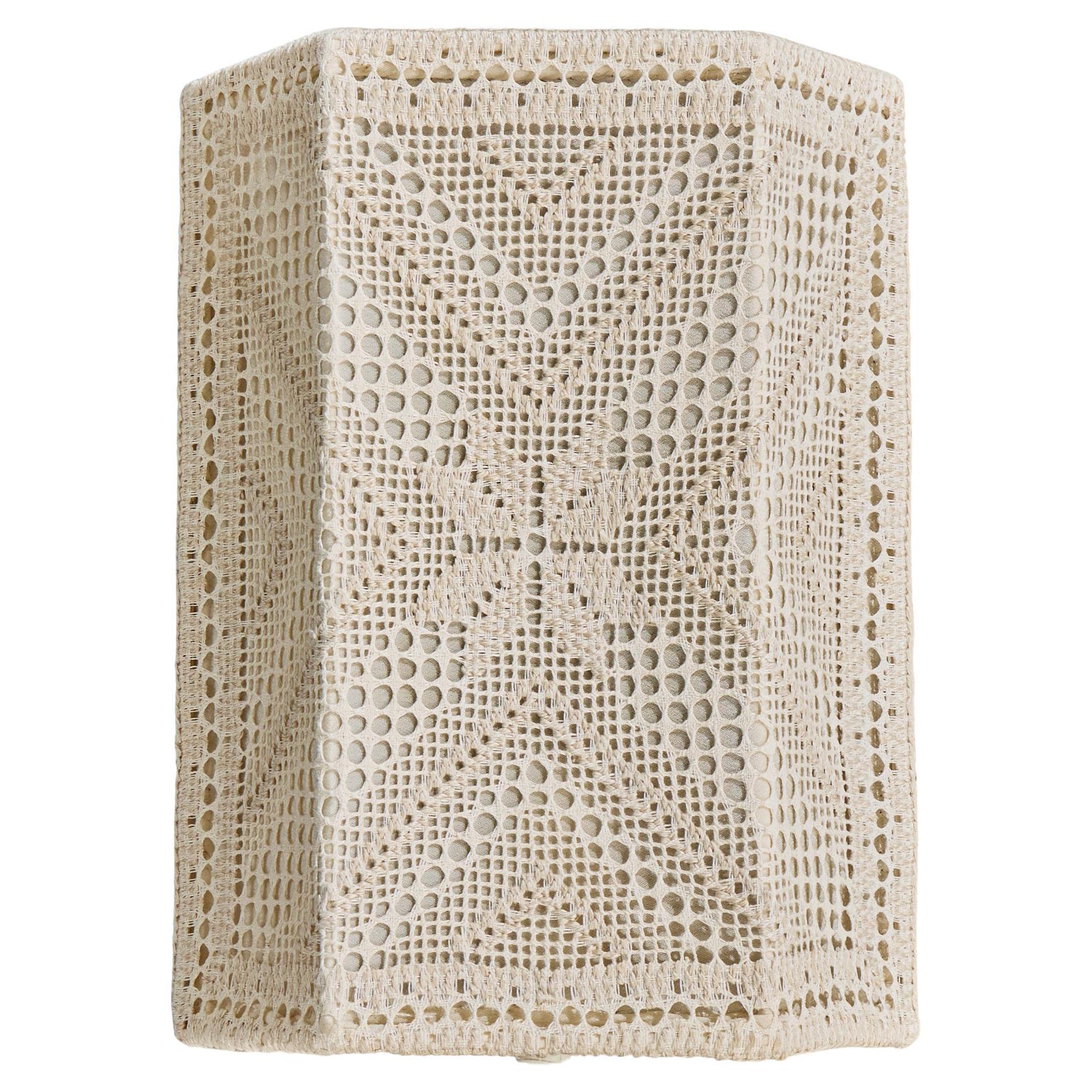 Swedish Designer, Wall Light, Fabric, Sweden, 1960s