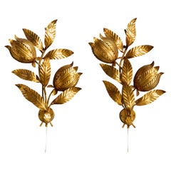 Hans Kögl, Wall Lights, Metal, Germany, 1970s