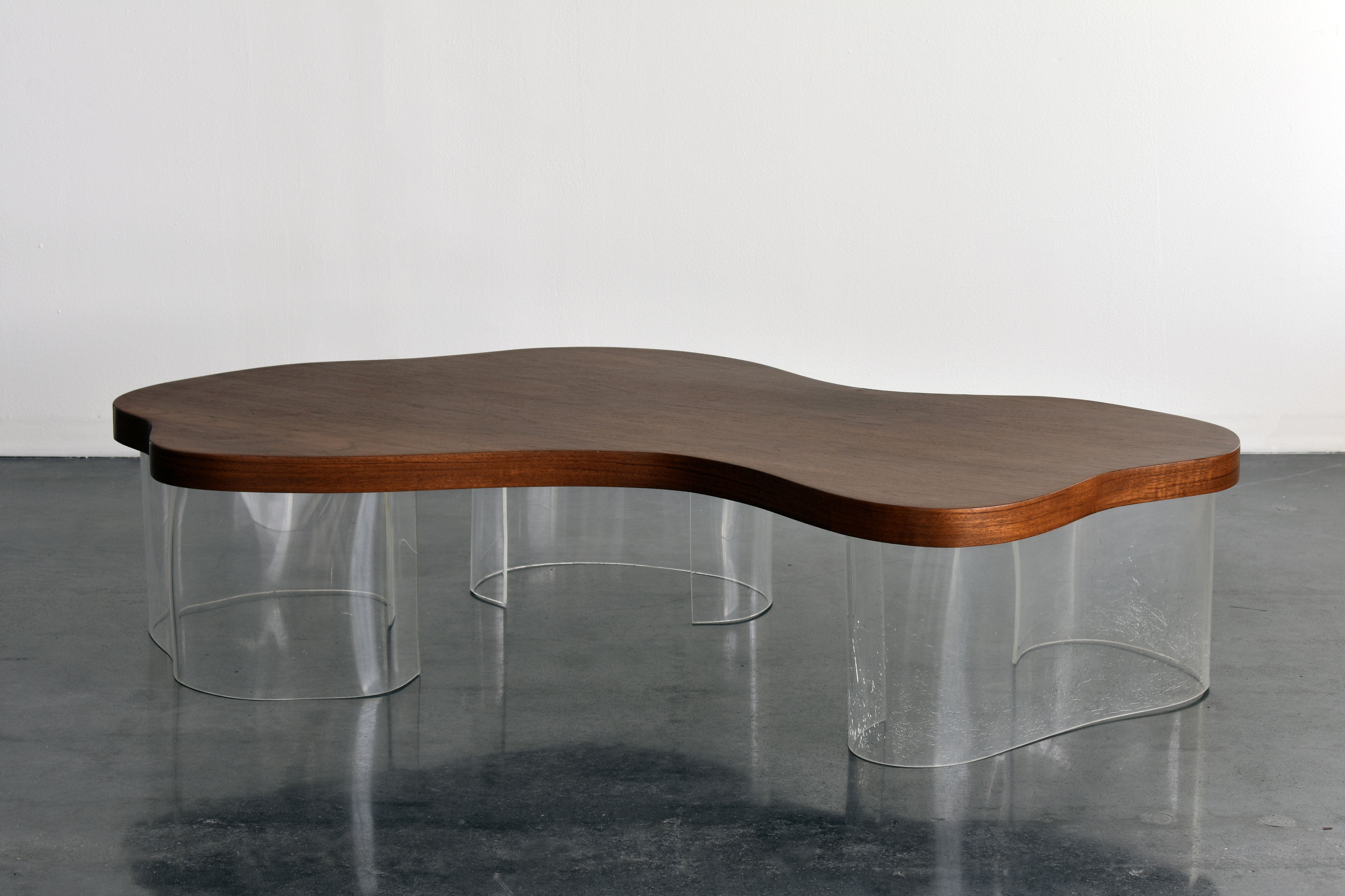 Organic Coffee Table In Walnut And Lucite American Design Circa Organic Coffee Table In Walnut And Lucite American Design Circa 1950s At 1stdibs