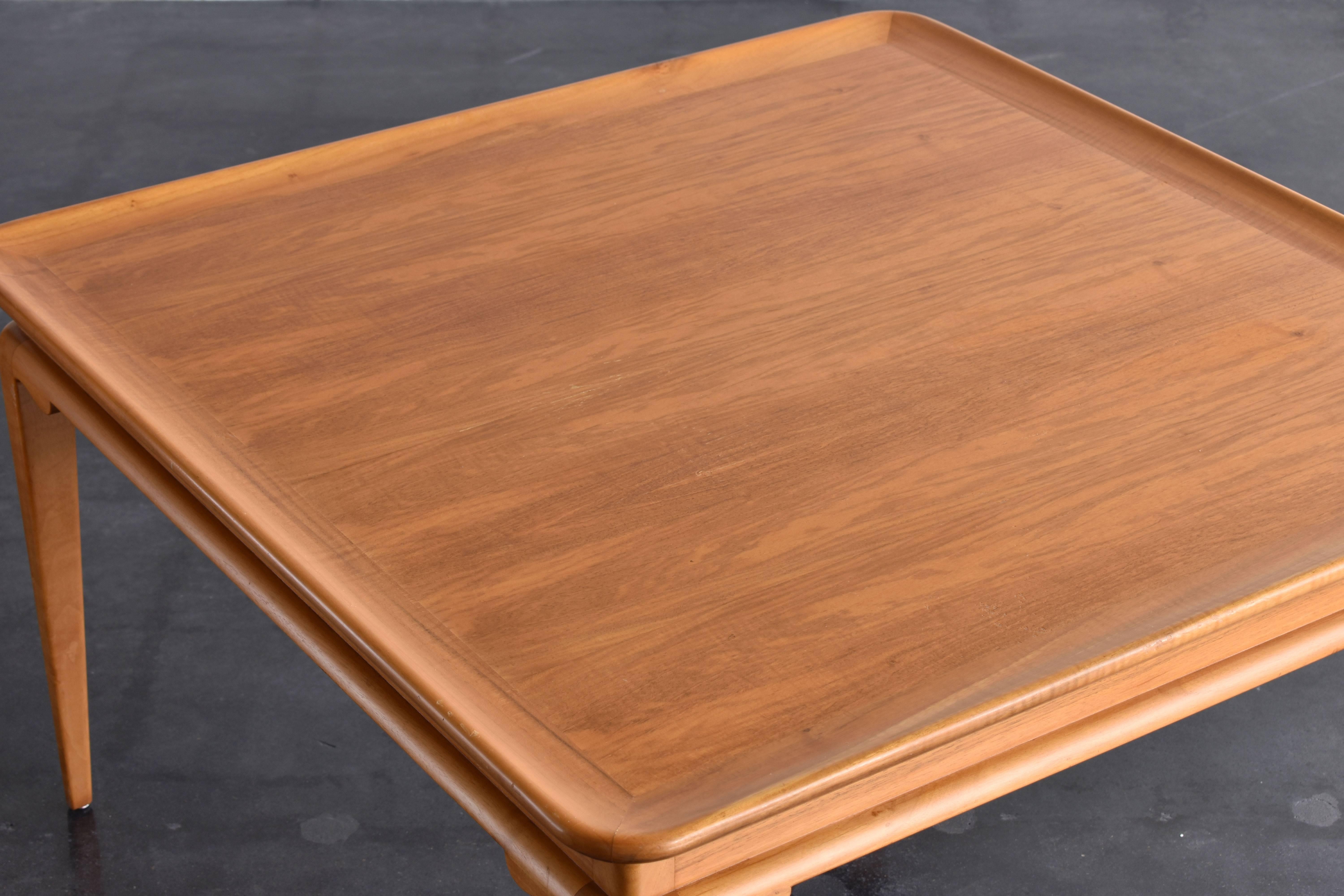 Scandinavian Modern Tor Wolfenstein, Coffee Table, Light Walnut, Ditzingers, Sweden, 1930s