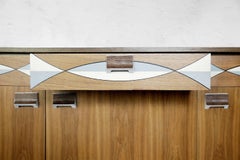 Mid-Century Modern Swedish Sideboard with Pattern, 1960s