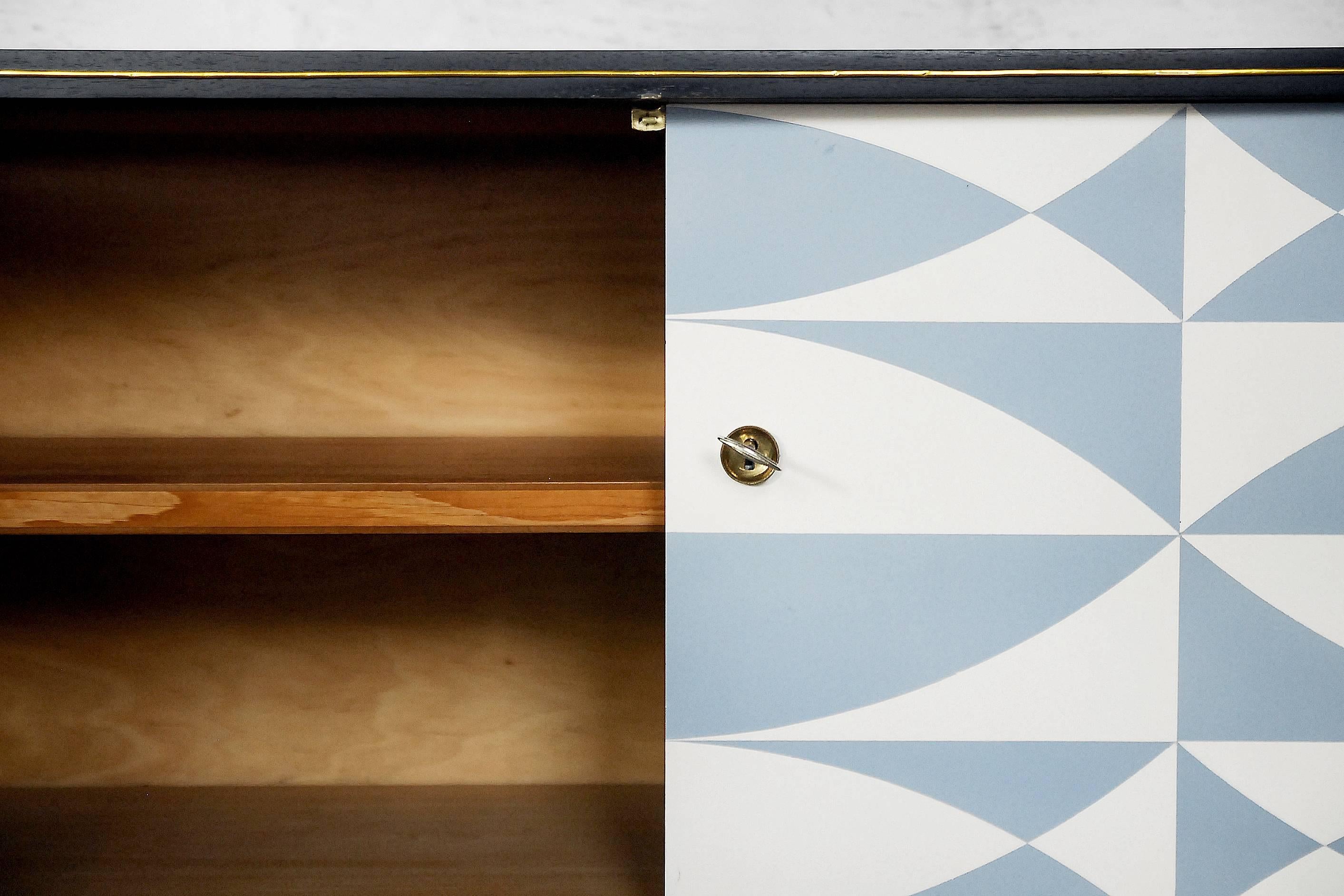 Mid-Century Modern Patterned Cabinet, 1960s 3