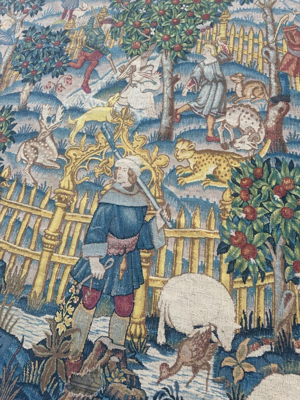 Schöner französischer Wandteppich im Aubusson-Stil 