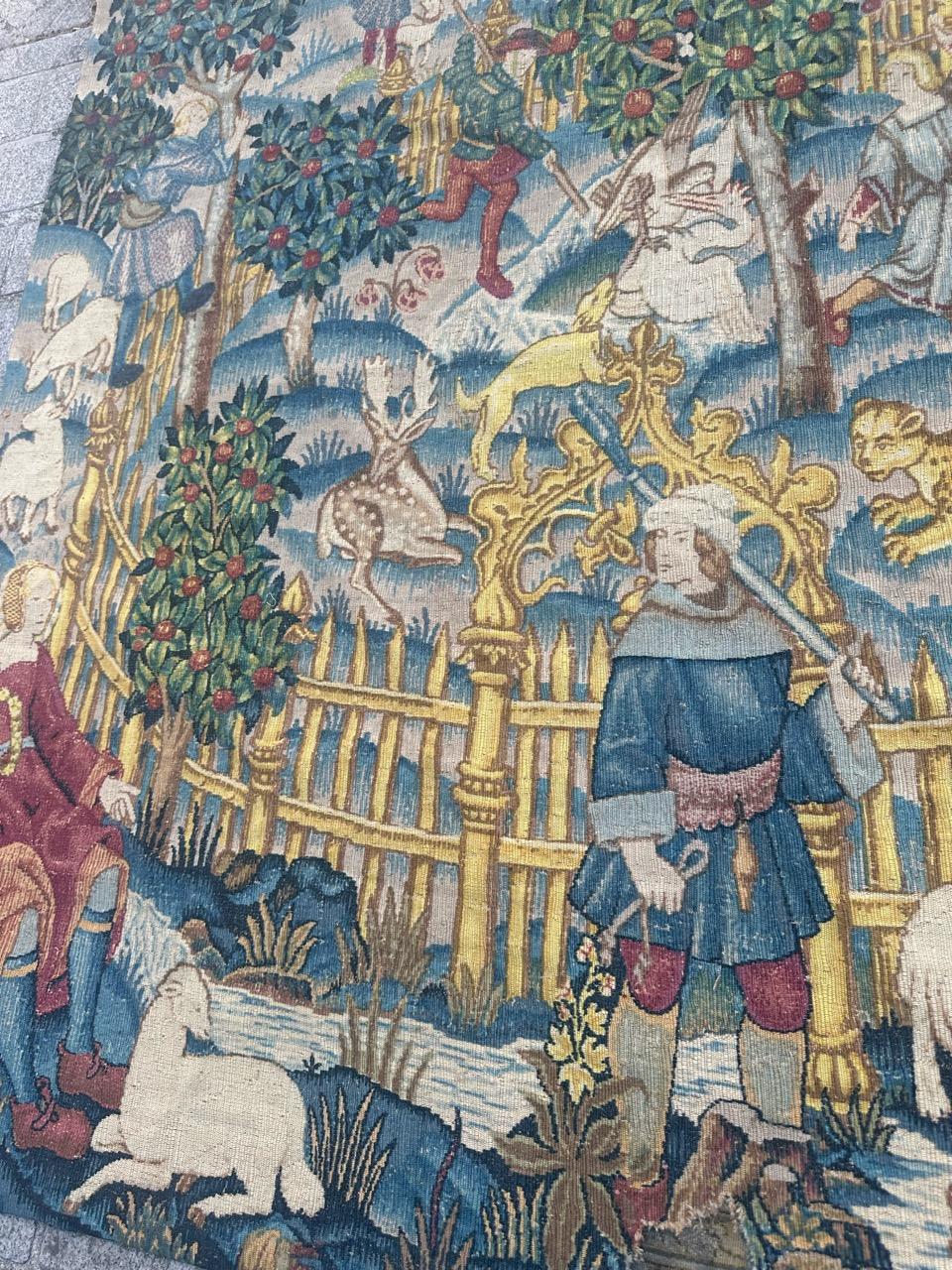 Schöner französischer Wandteppich im Aubusson-Stil 