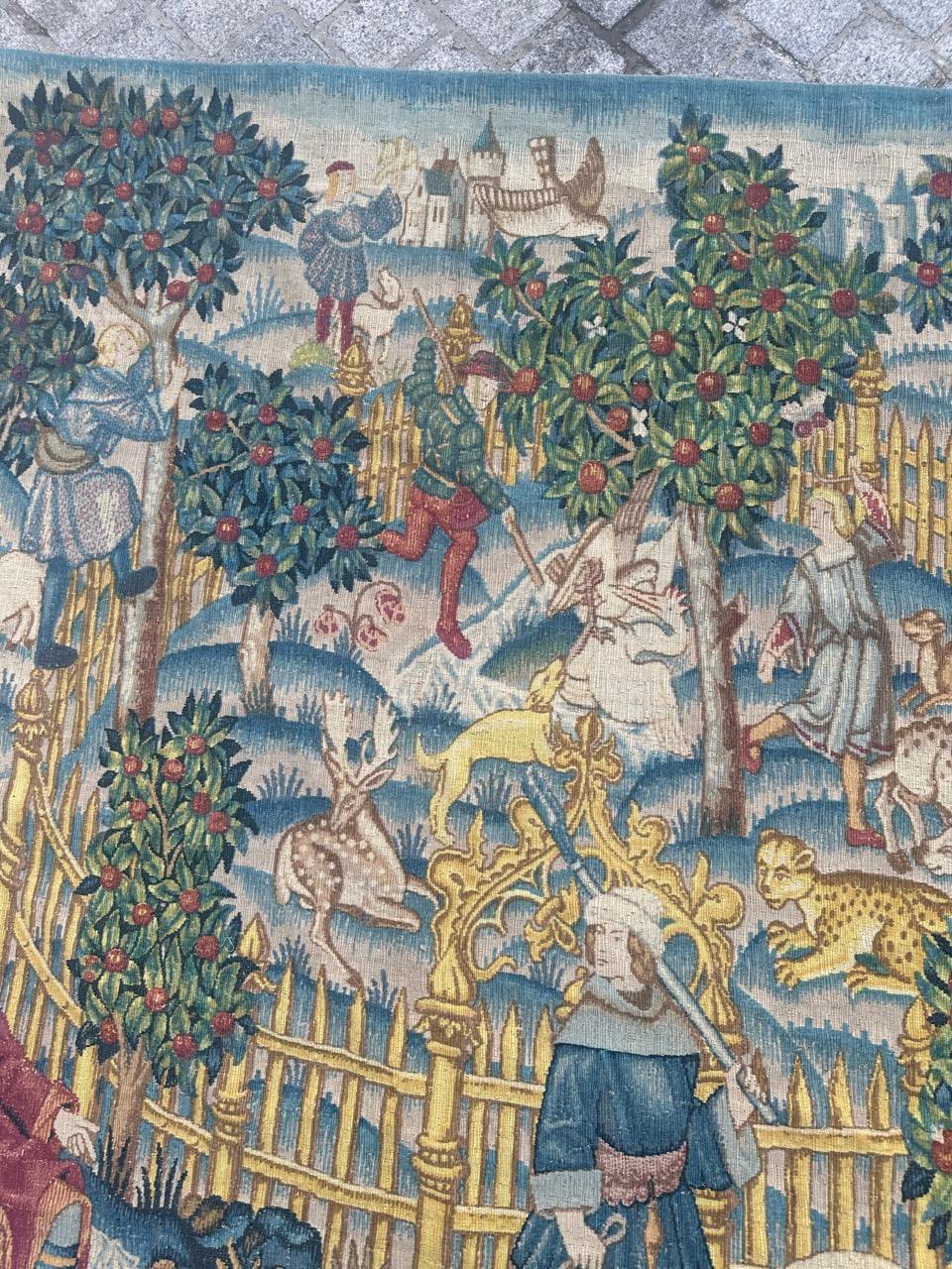 Schöner französischer Wandteppich im Aubusson-Stil 