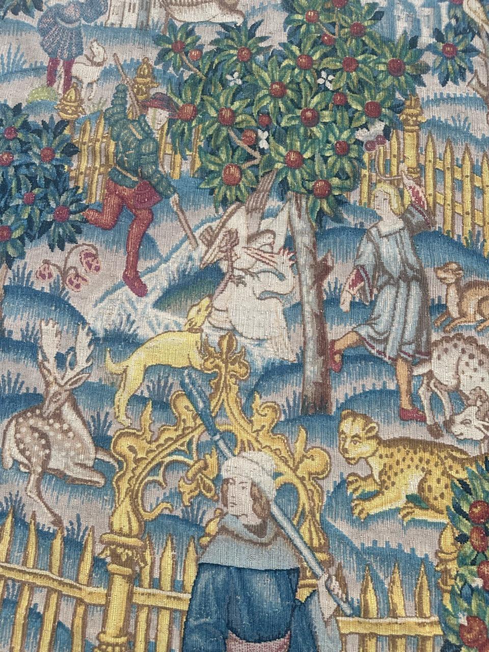 Schöner französischer Wandteppich im Aubusson-Stil 