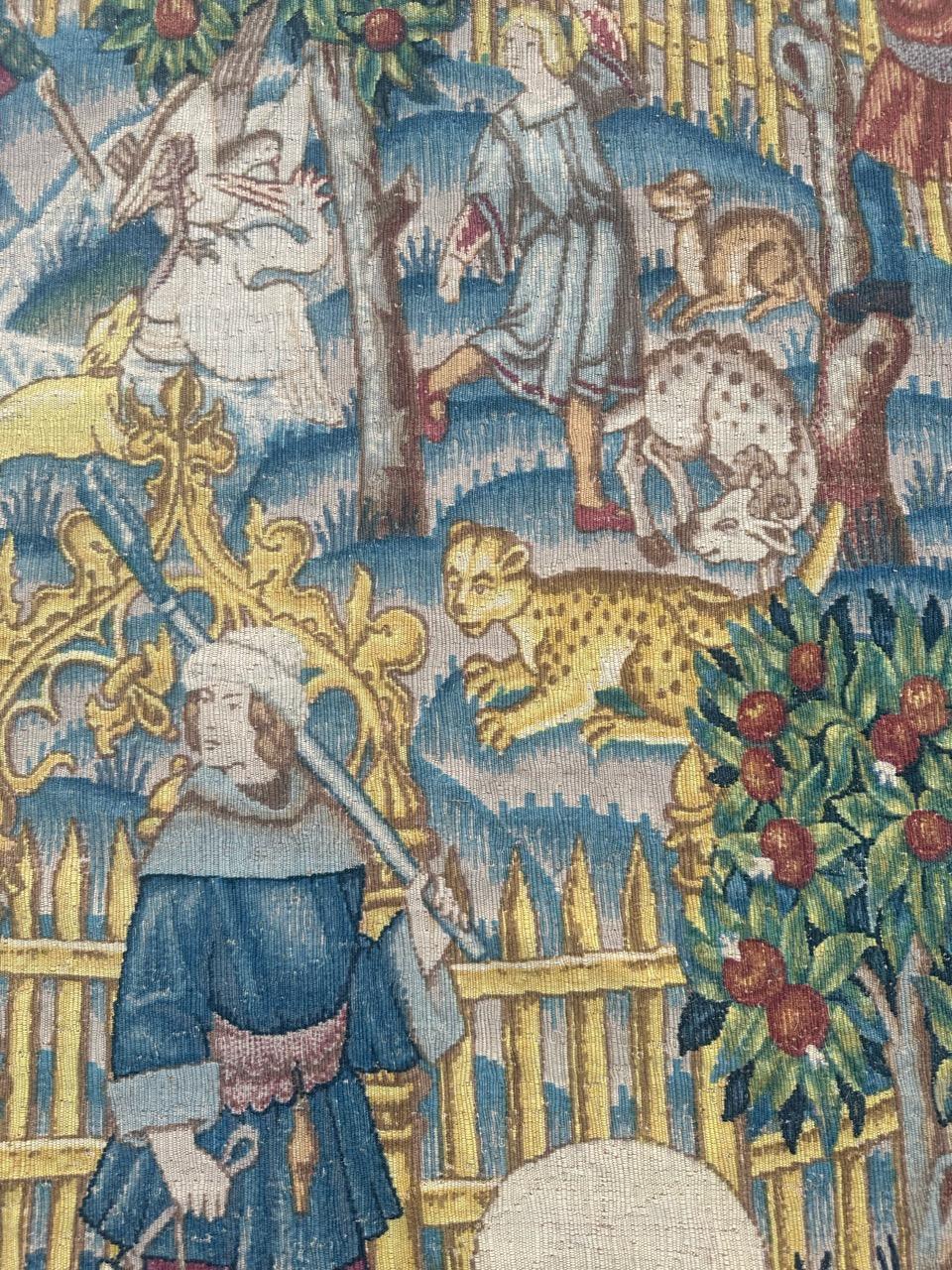 Schöner französischer Wandteppich im Aubusson-Stil 