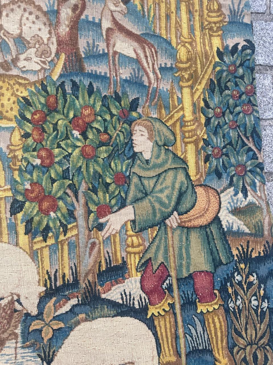 Schöner französischer Wandteppich im Aubusson-Stil 