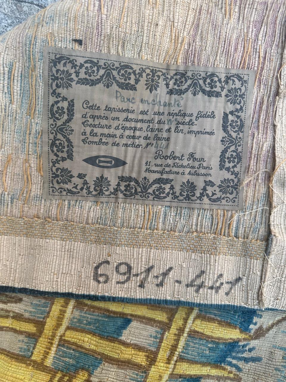 Schöner französischer Wandteppich im Aubusson-Stil 