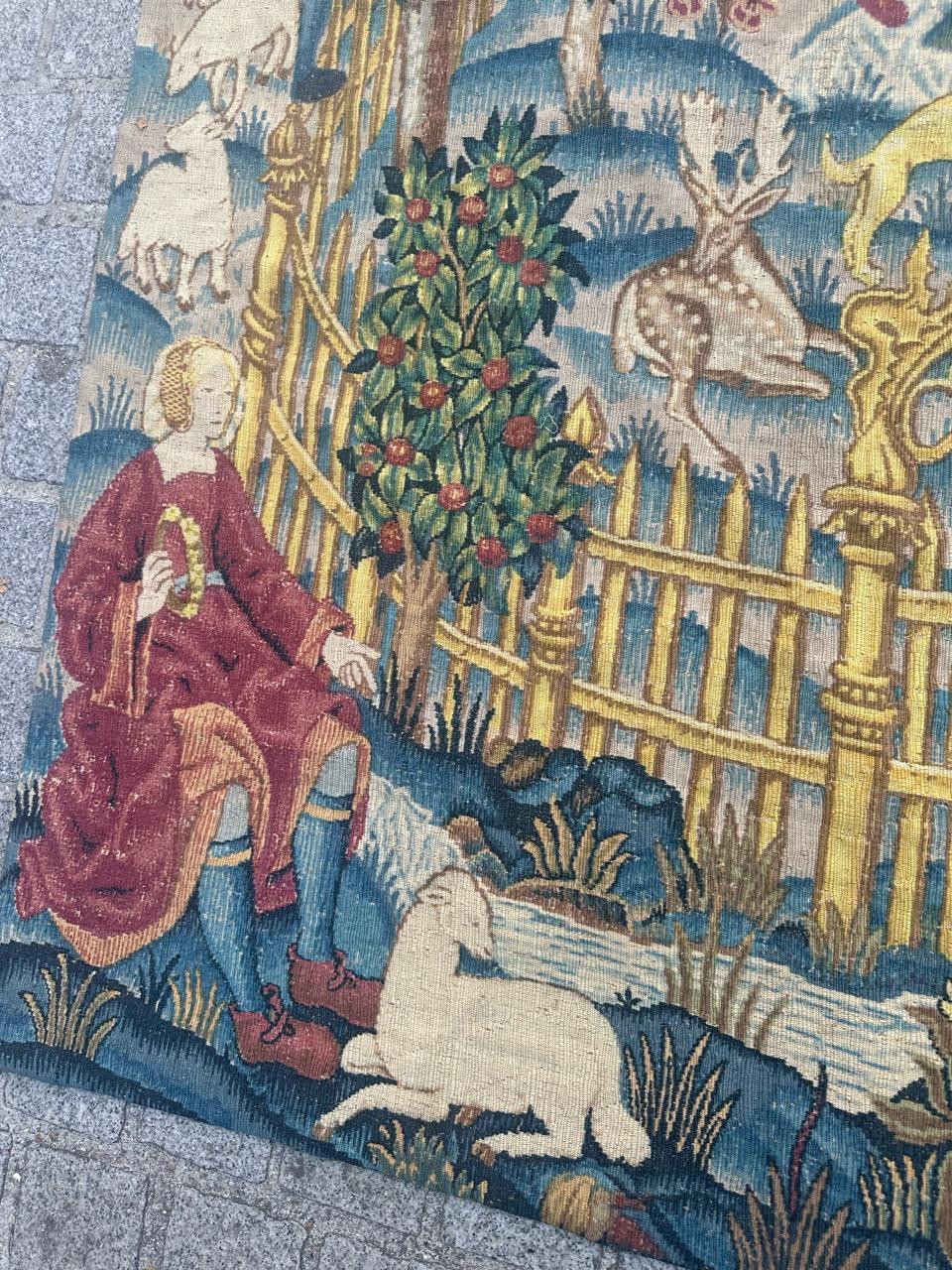 Schöner französischer Wandteppich im Aubusson-Stil 