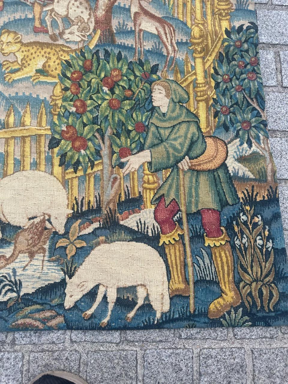 Schöner französischer Wandteppich im Aubusson-Stil 