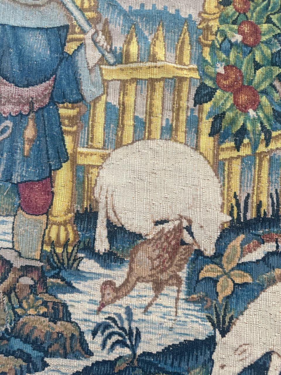 Schöner französischer Wandteppich im Aubusson-Stil 