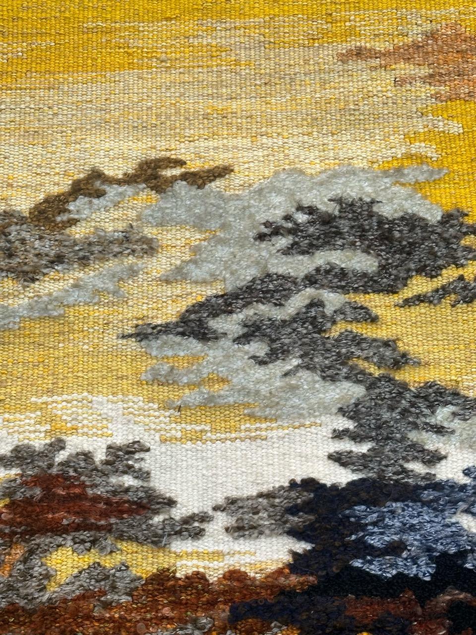 Nice modern French Aubusson Tapestry by « Gemmanick » For Sale 7