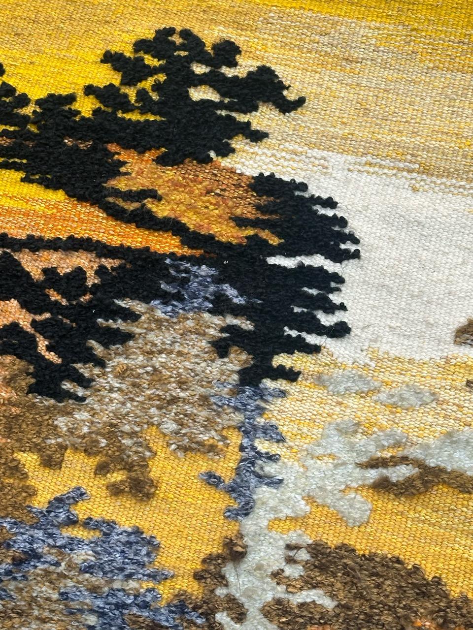 Nice modern French Aubusson Tapestry by « Gemmanick » For Sale 8