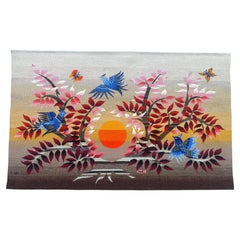 Nice Modern French Aubusson Tapestry by Michèle Ray "Arbre D'Or"