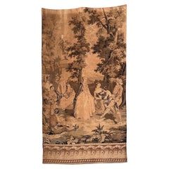 Hübsche antike französische Aubusson-Stil Jacquard-Wandteppich Panel