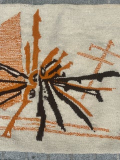 Nice modern Aubusson Tapestry by M Ravaux Maison 1975