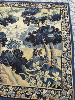 Bellissimo arazzo francese antico di Aubusson «paesaggio»