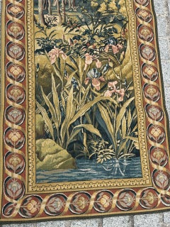 pretty vintage Belgian Flemish jacquard Tapestry "landscape"