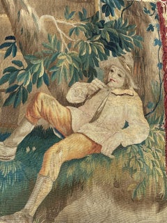 Nice 17th century Flemish tapestry fragment