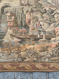 Nice French Aubusson Style Jacquard Tapestry "riverside"