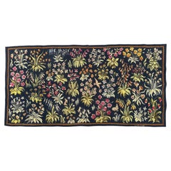 Nice mid century fine French Aubusson tapestry «Mille fleurs»