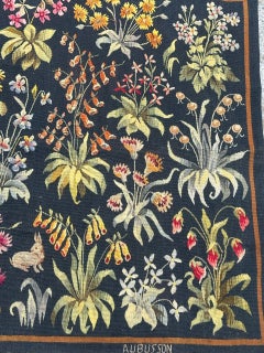 Nice mid century fine French Aubusson tapestry «Mille fleurs»