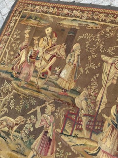 Wonderful 19th century fine French Aubusson tapestry «Orientalist»