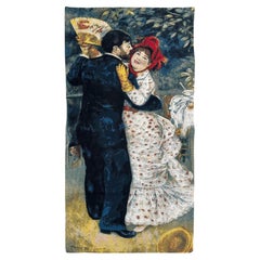 Nice French Aubusson Style Jacquard tapestry "dance in the country" by A. Renoir