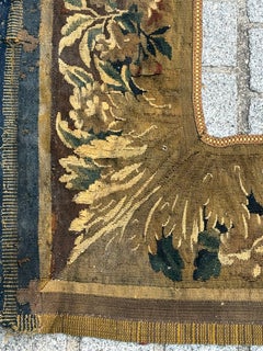 Pretty 17th century French Aubusson border tapestry