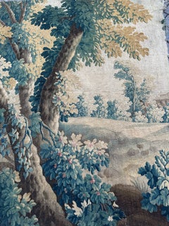 Eccezionale arazzo francese di Aubusson del XVIII secolo, extra largo, raffigurante una “festa di paese”