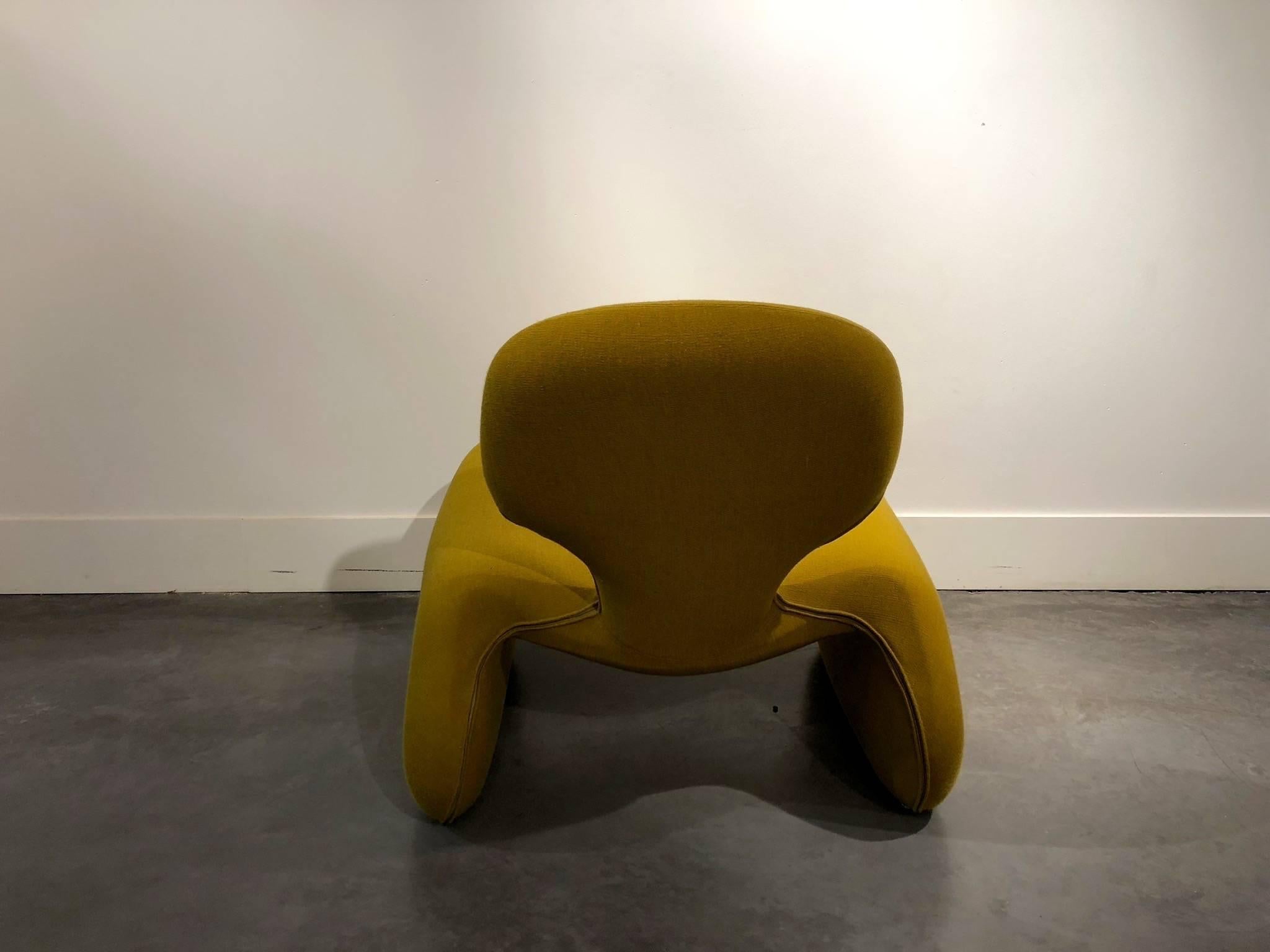 Djinn Chair and Ottoman by Olivier Mourgue for Airborne In Good Condition In Bruxelles, BE