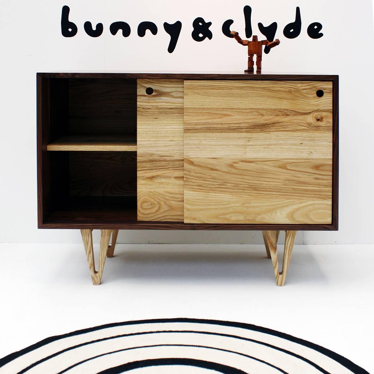 The Harrison dresser is a versatile dresser and cabinet in the style of Mid-Century Modern design.  Designed by Irish / South African brand Bunny & Clyde in 2013, the Harrison Dresser is hand crafted in Ireland by a 6th generation family woodworking
