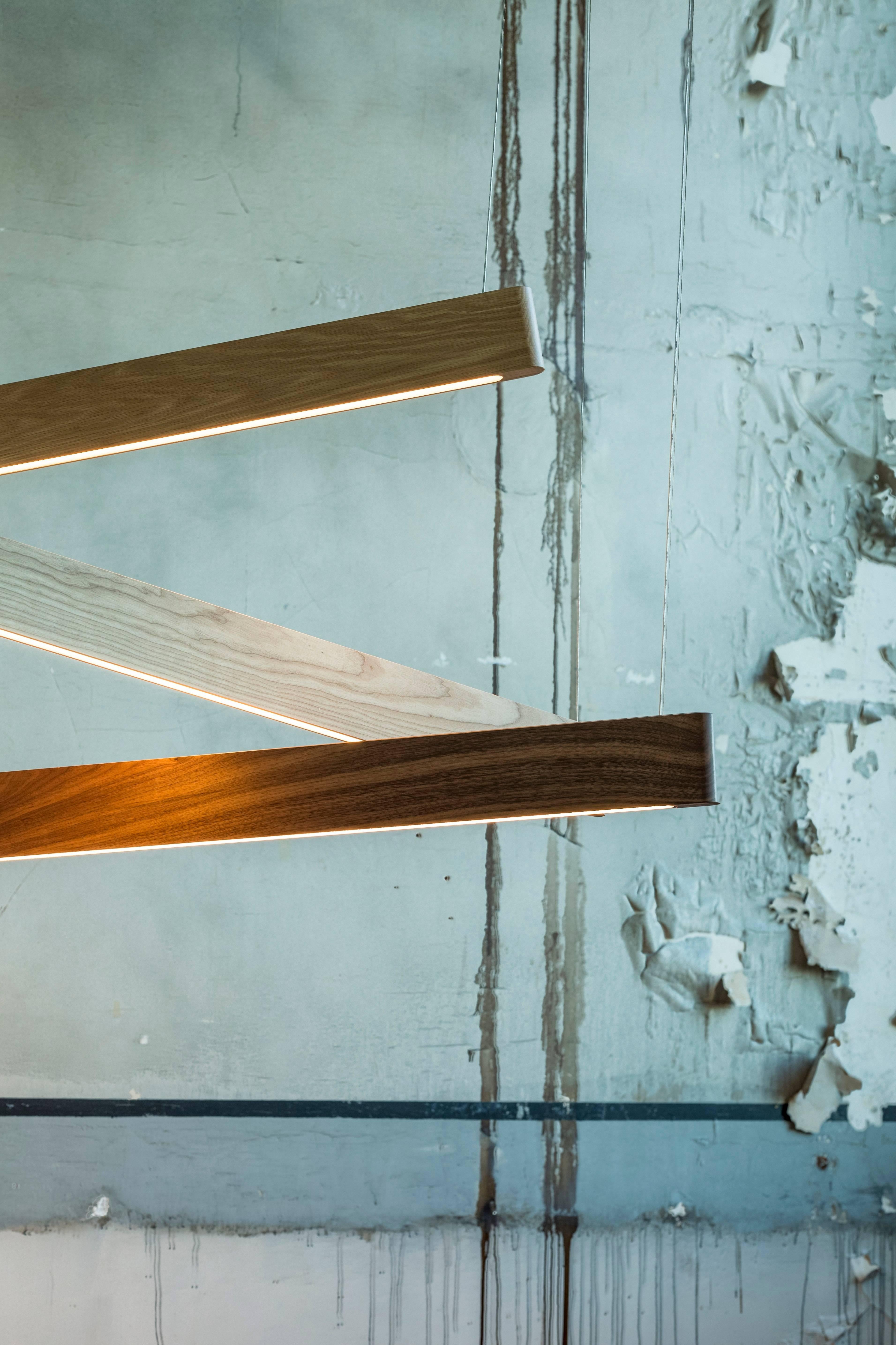 Distilled to its purest form, Line Light is precision CNC milled and hand-finished to a fine plainness. Showcasing both the natural white ash grain and a thoughtful consideration to proportion, Line Light is the definition of minimalism. Line Lights