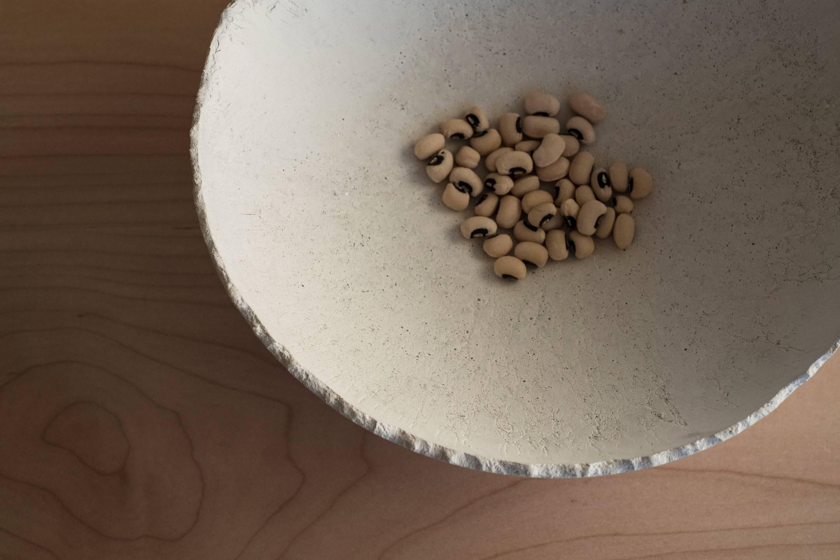 white concrete bowl