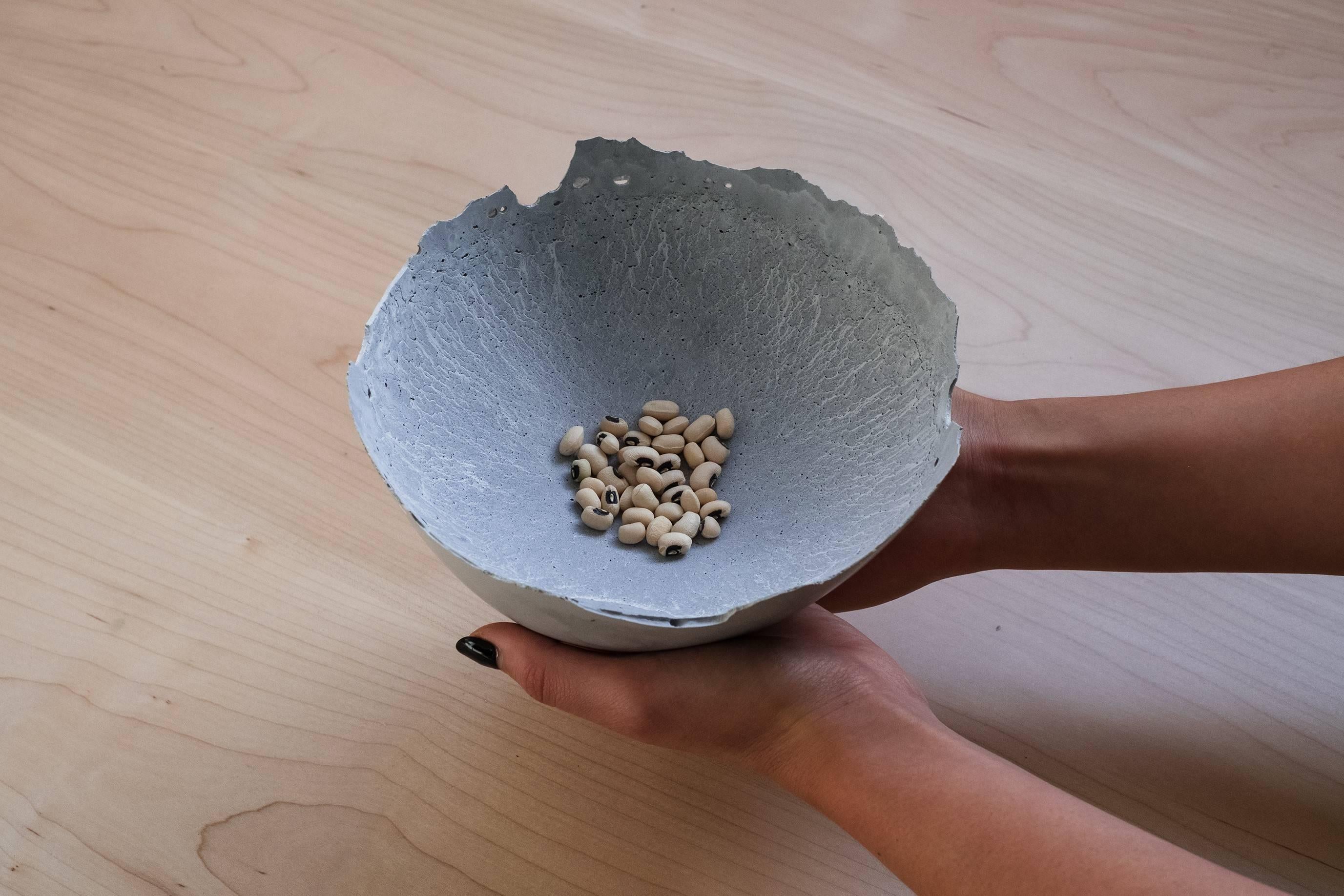 handmade concrete bowl