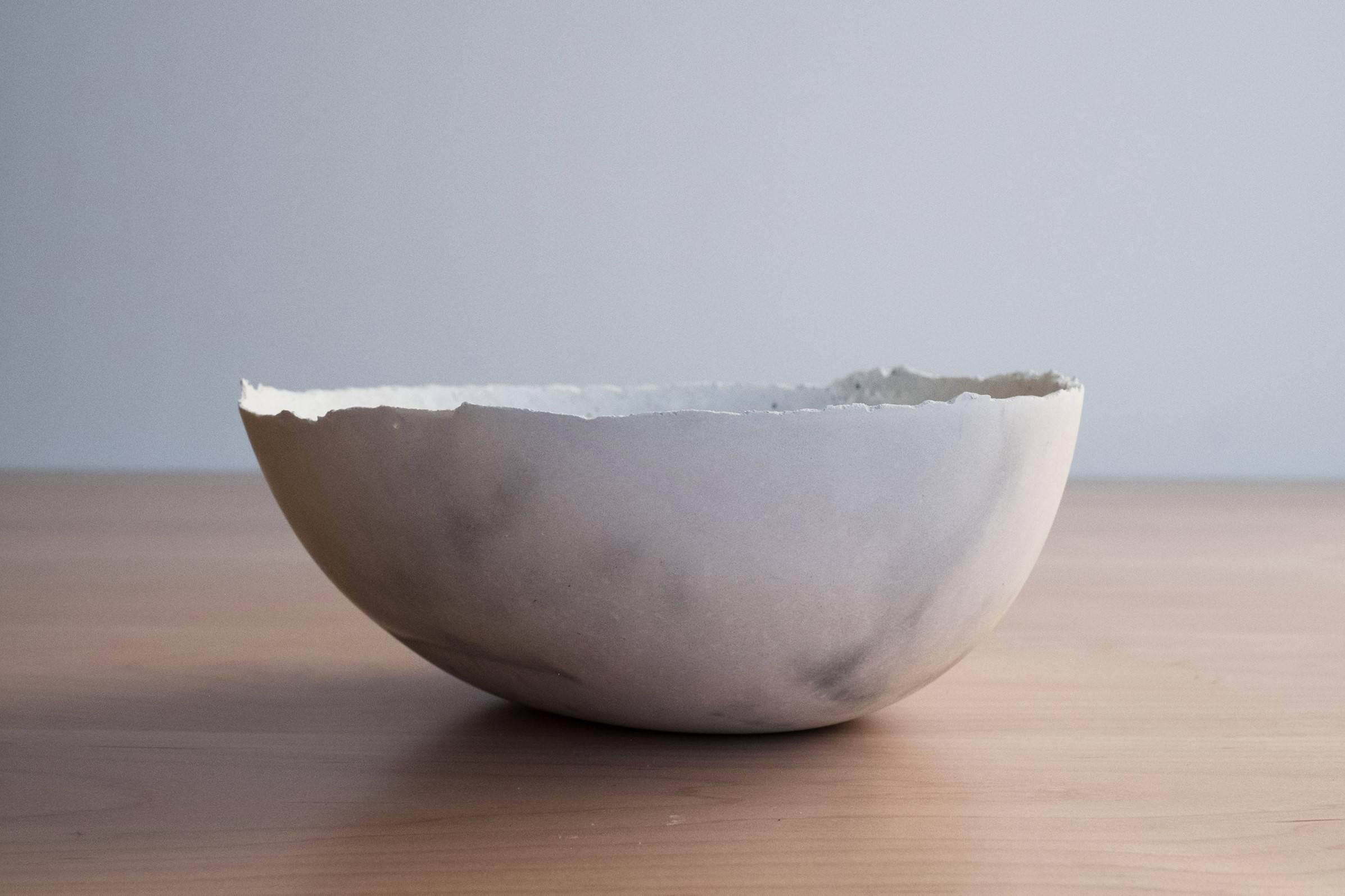 Handmade Cast Concrete Bowl in Grey by UMÉ Studio 2