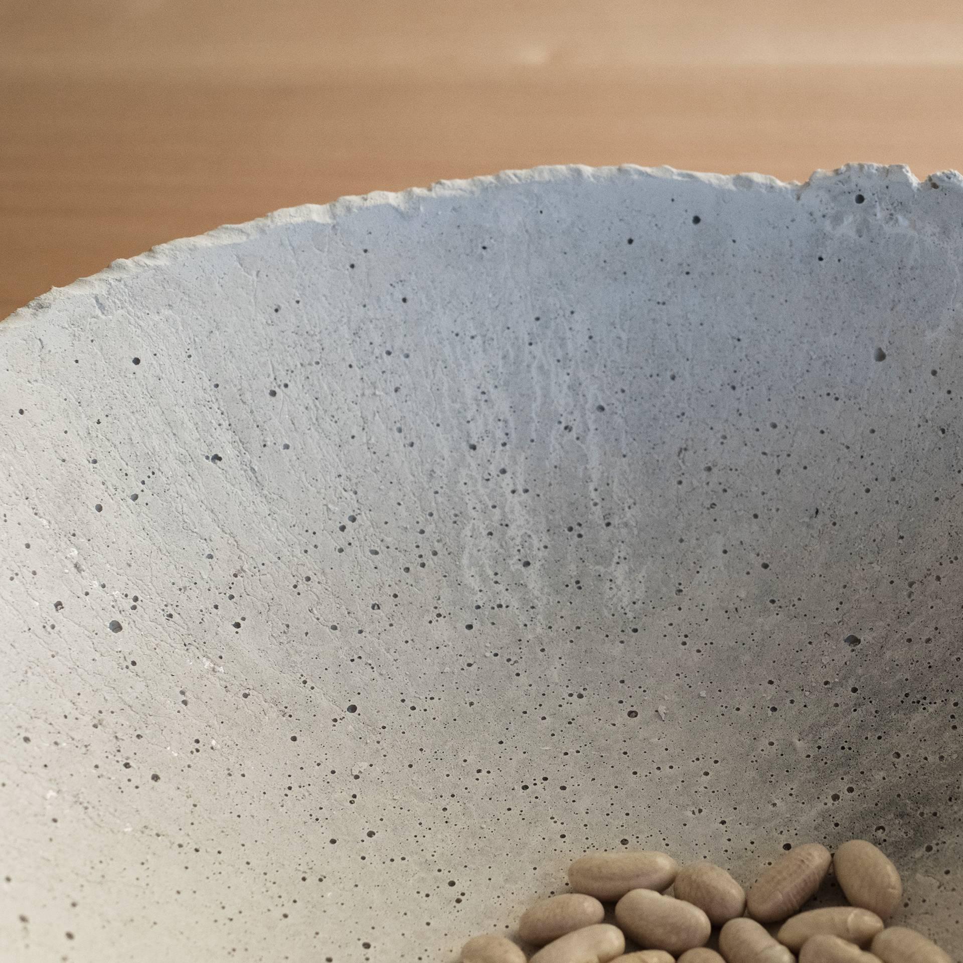 Handmade Cast Concrete Bowl in Grey by UMÉ Studio 1