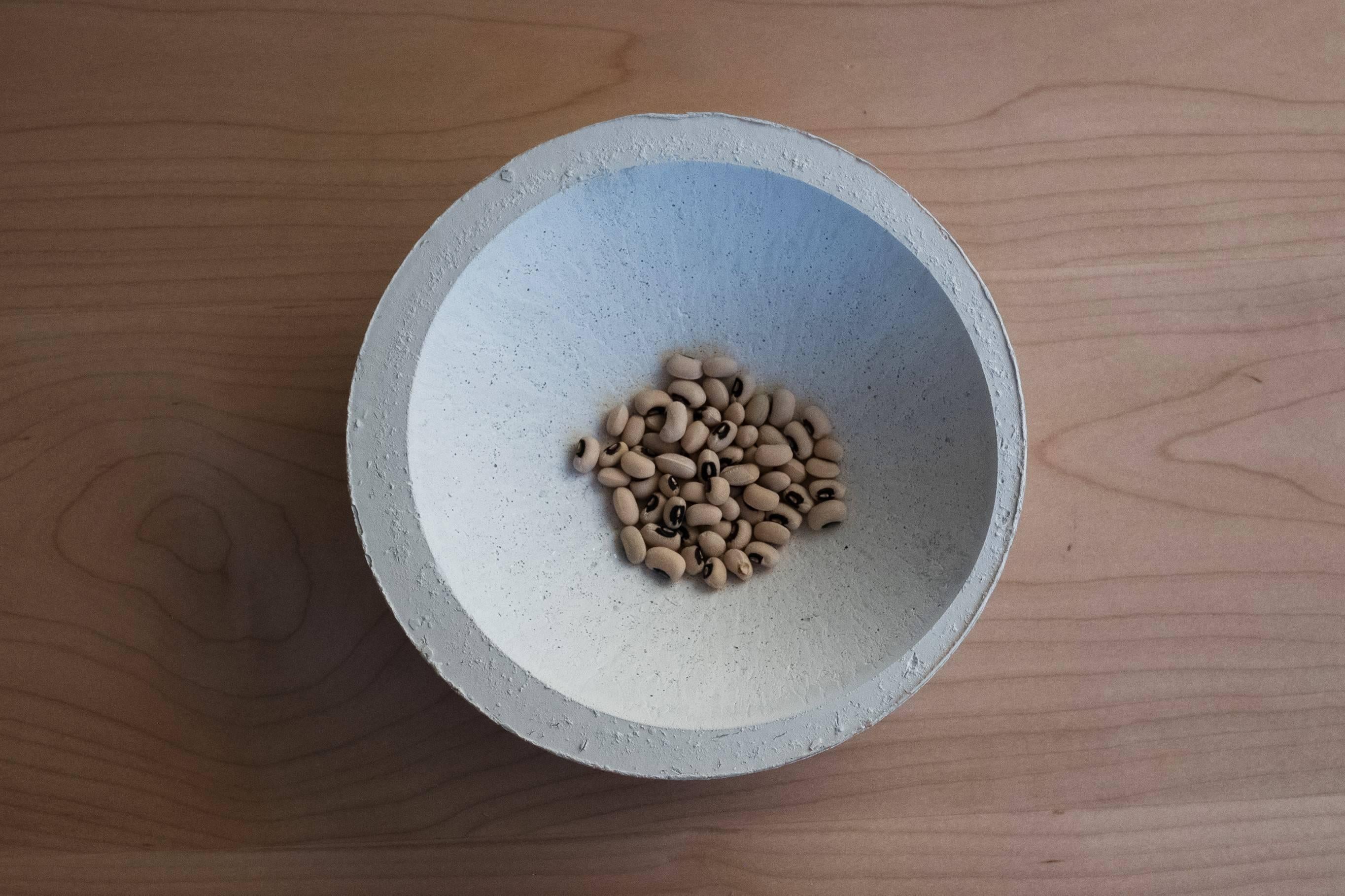 handmade concrete bowl