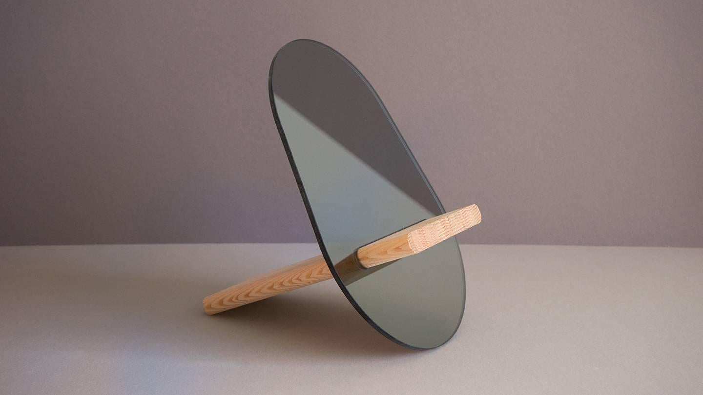 American Tenon Mirror with Mirropane and Birch by UMÉ Studio For Sale