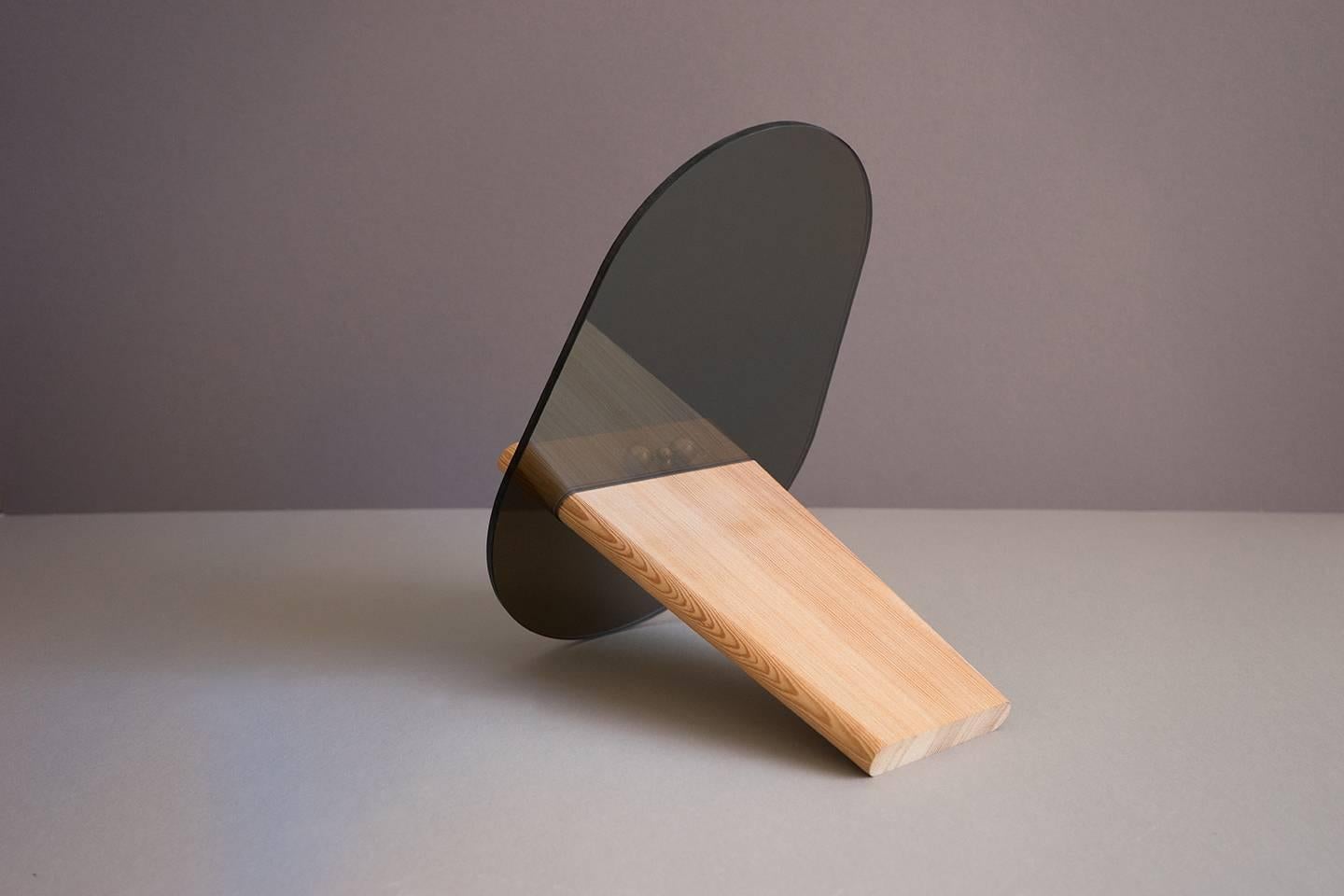 Hand-Crafted Tenon Mirror with Mirropane and Birch by UMÉ Studio For Sale