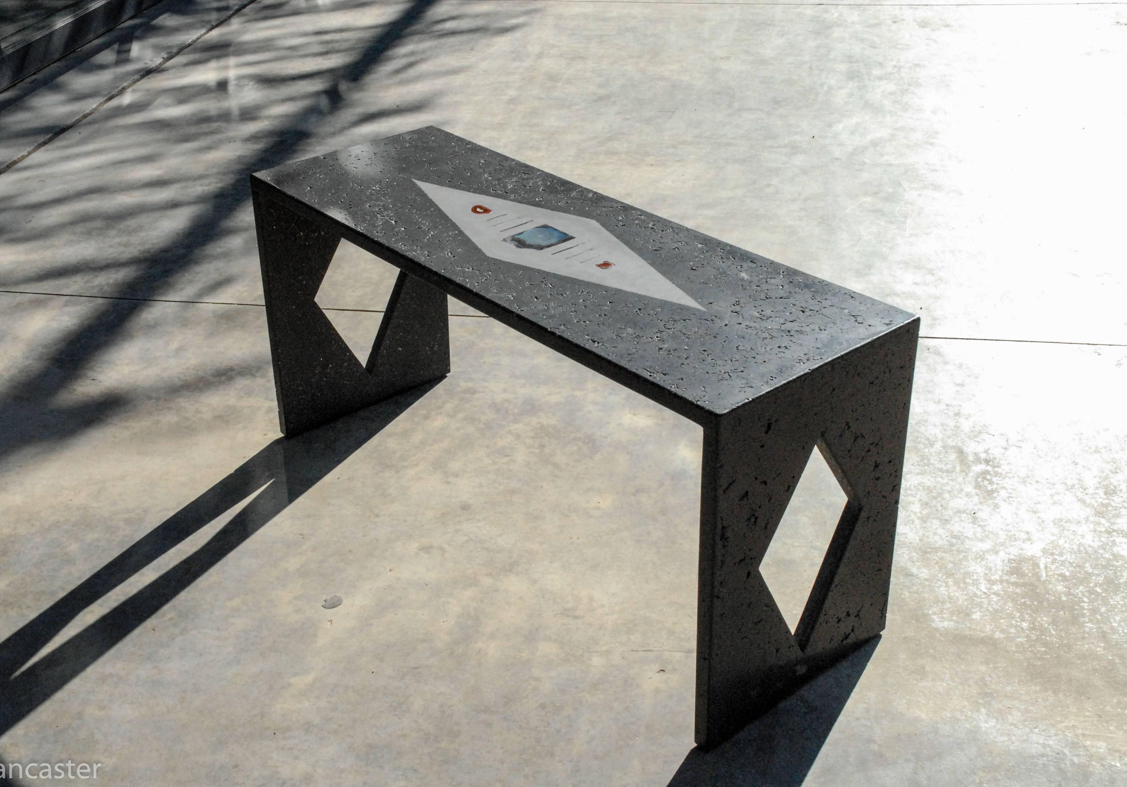 concrete bench modern