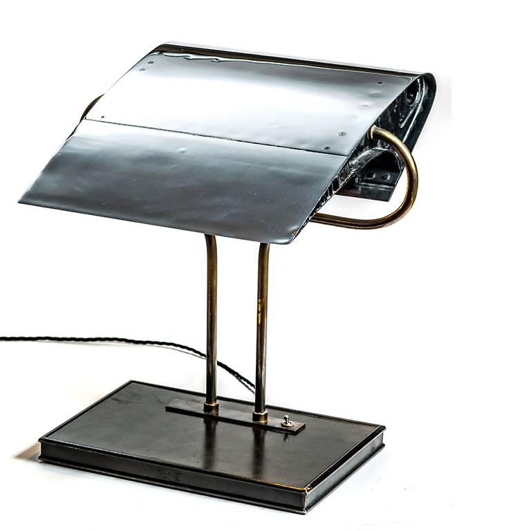 Modern Leading Edge Desk Lamp For Sale
