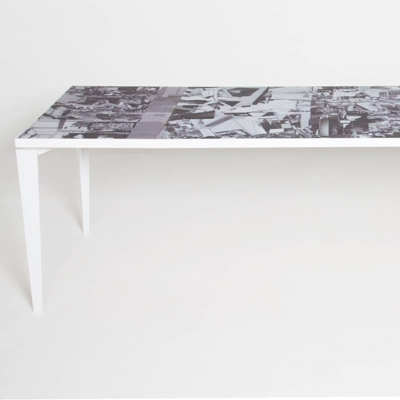 Minimalist Large Table The Glasgow School of Art Charles Rennie MacKintosh Photomontage For Sale