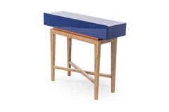 Midcentury Modern High Gloss Lacquered Console Dominical Handcrafted and Custom